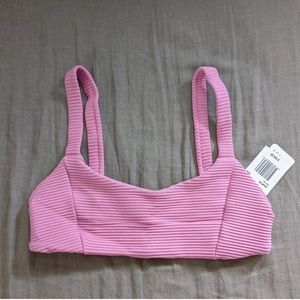 NWT L*Space Jess Bikini Top Rosebud Pink Medium